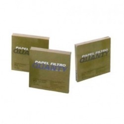 PAPEL FILTRO QUANTITATIVO JP40, FAIXA BRANCA 15cm DE DIÂMETRO, PCT COM 100 - JPROLAB